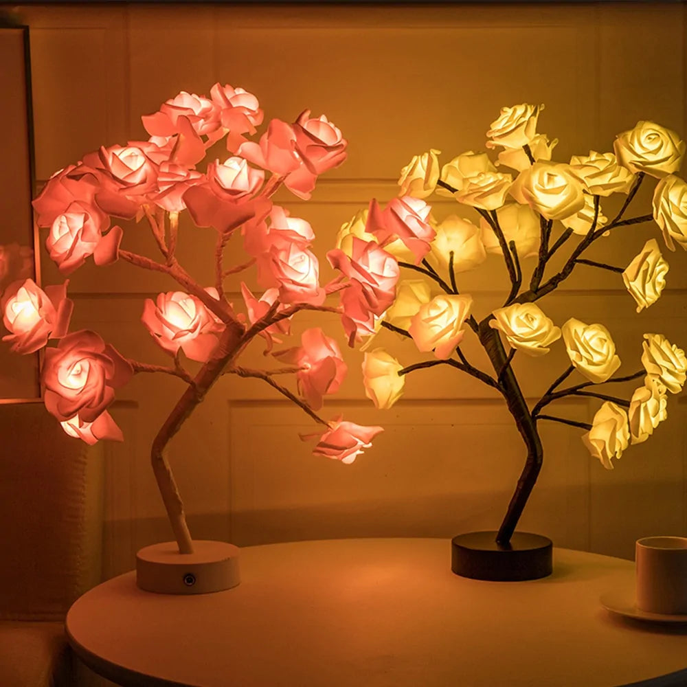 LED Rose Flower Table Lamp